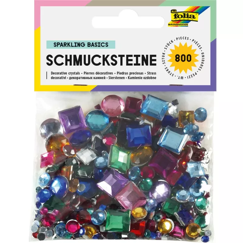 Dekorationskristalle, Steine, Edelsteine, Kristallperlen, bunte Edelsteine