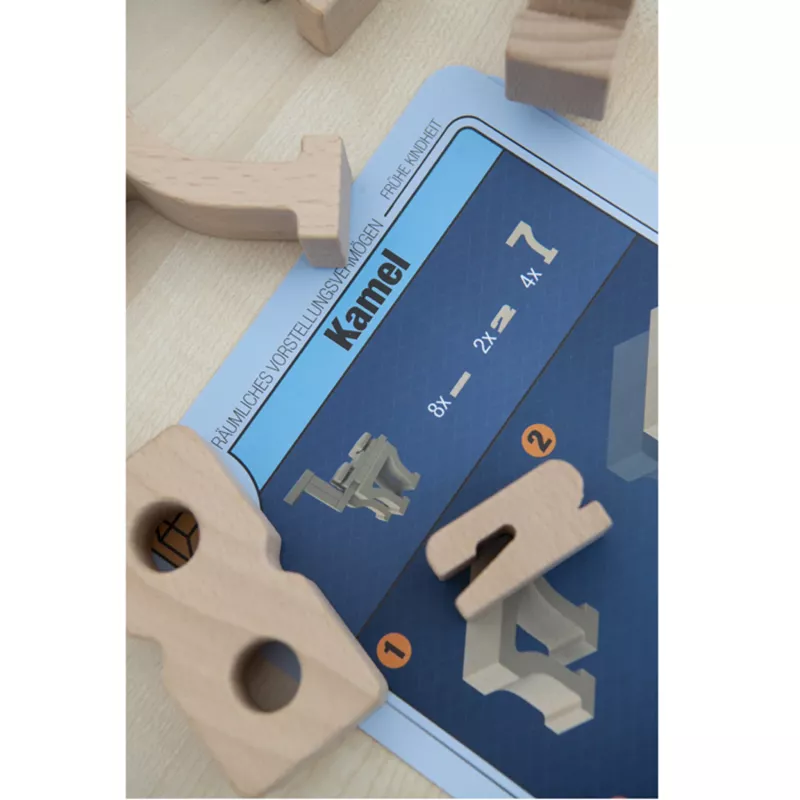 Holzspielzeug, Konstruktionsspiel, Bausteine, Puzzlespiel, Kleinteile