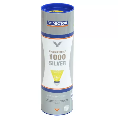 nylon Shuttle, Badmintonshuttle, Silber, Shuttlecock-Röhre, Victor Markenzeichen