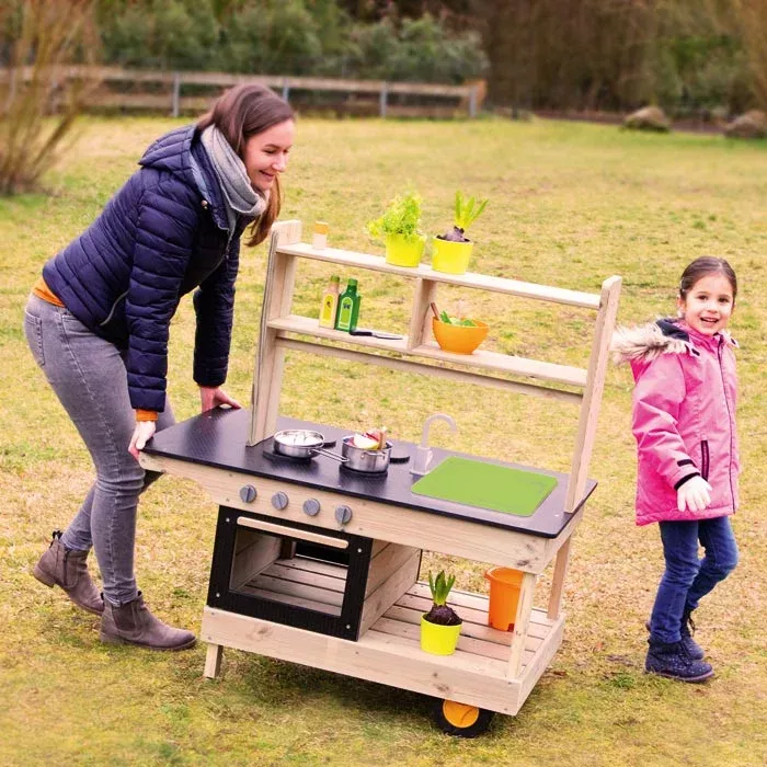 Kinderküche, Holzküche, Outdoor, Spielzeug, Küche im Freien