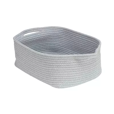 Aufbewahrungskorb, Aufbewahrungskorb, Stoffkorb, Korb aus Textil, grauer Korb