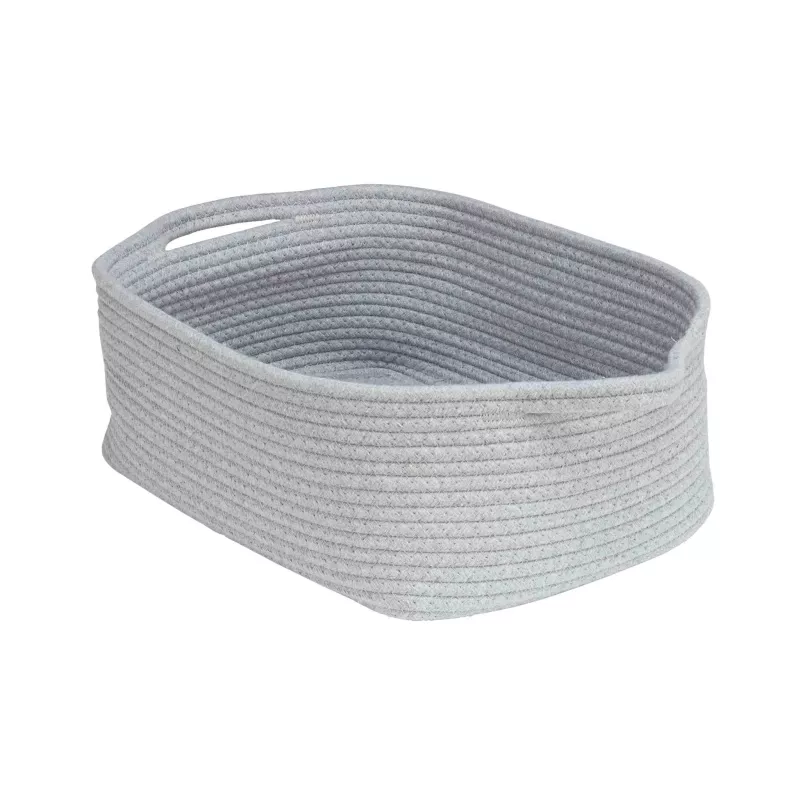 Aufbewahrungskorb, Aufbewahrungskorb, Stoffkorb, Korb aus Textil, grauer Korb