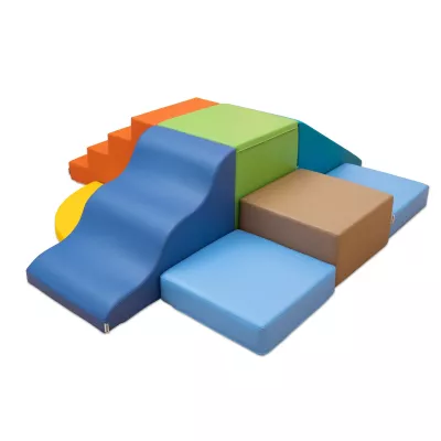 Spielplatz, Schaumstoffmatten, Puzzle-Matten, weiche Treppen, Farbblöcke