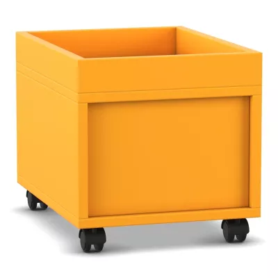 wagen, rollcontainer, orange, mobiler schrank, rollenwagen