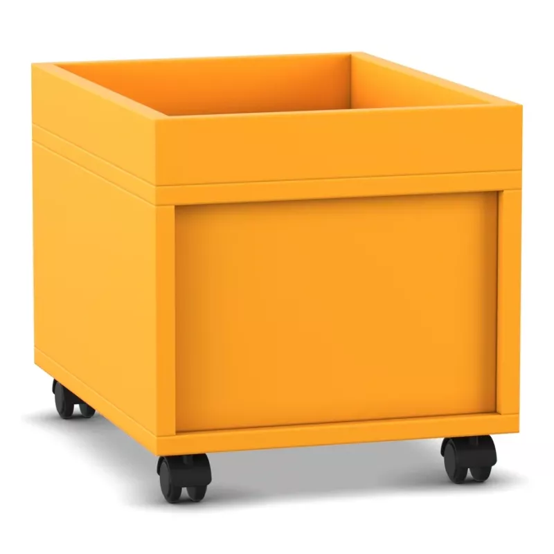 wagen, rollcontainer, orange, mobiler schrank, rollenwagen