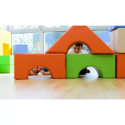 Kinderspielzeug, Bausteine, Schaumstoff, Spielturm, Hohlbogen