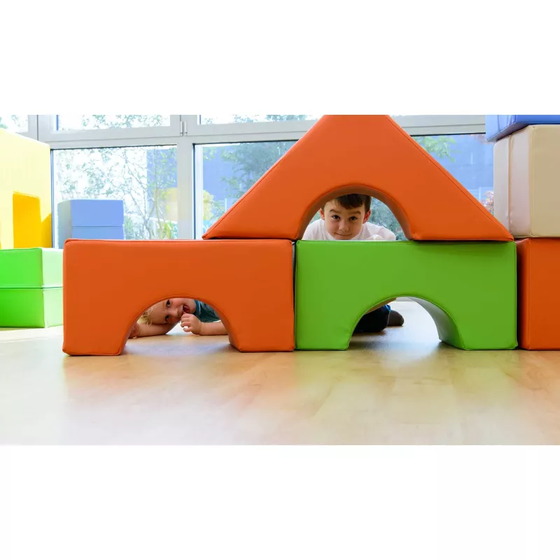 Kinderspielzeug, Bausteine, Schaumstoff, Spielturm, Hohlbogen