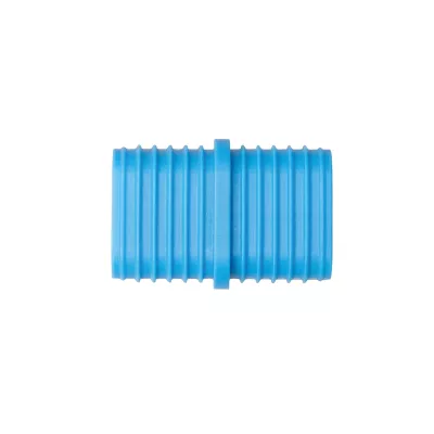 Gummiadapter, Schlauchanschluss, blau, Rippenstruktur, Adapterteil