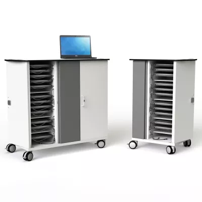 Laptopständer, Rollcontainer, Aufbewahrungsschrank, Akkordregal, Mobiles Arbeitstisch