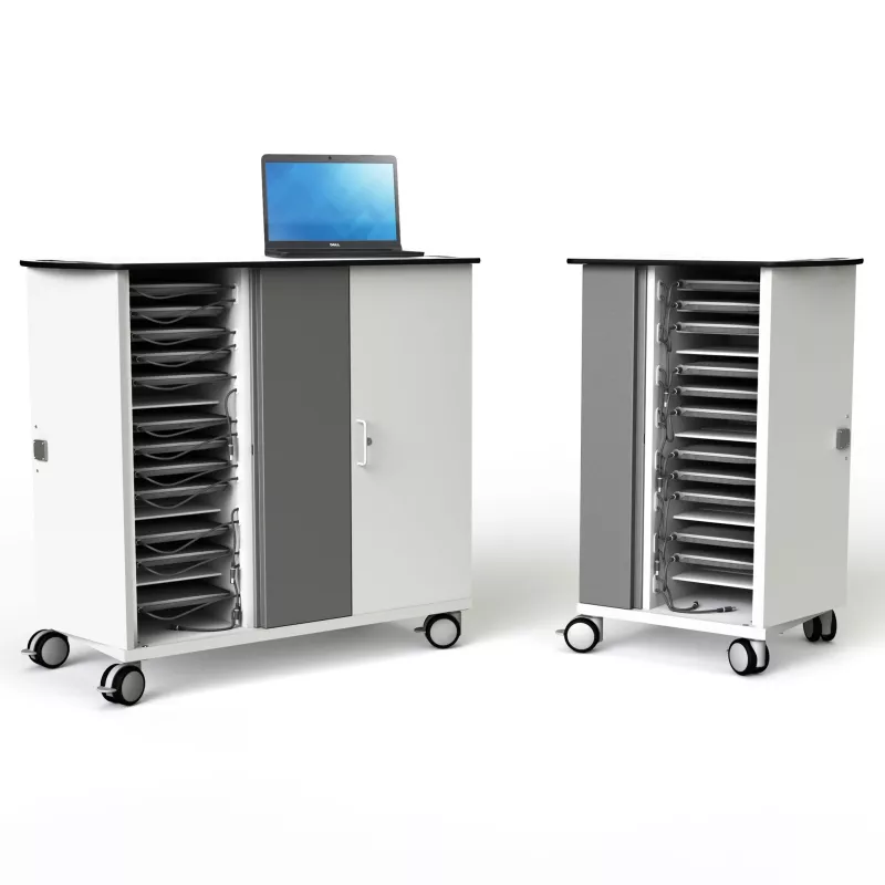 Laptopständer, Rollcontainer, Aufbewahrungsschrank, Akkordregal, Mobiles Arbeitstisch
