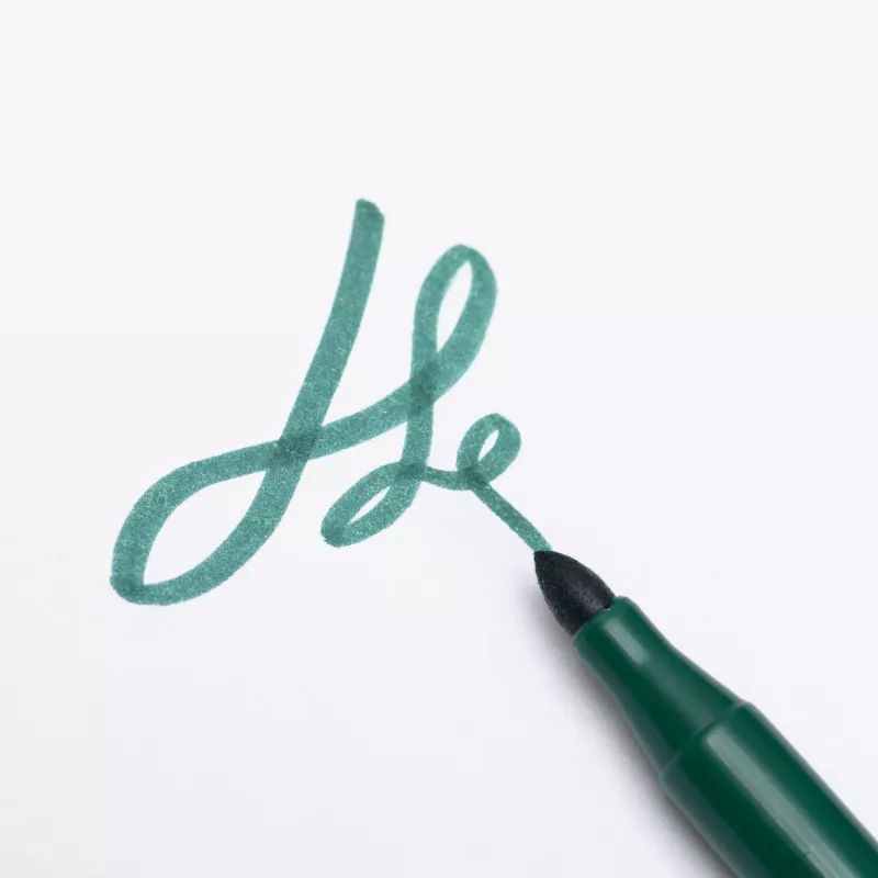 handwritten, Kalligraphie, Marker, Grün, Buchstabe
