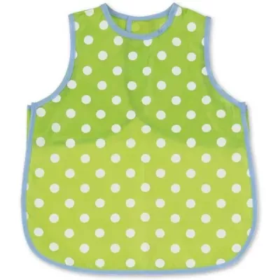 Polka dot, Latzschürze, Grün, Sommerschnitt, Kunststoffkanten