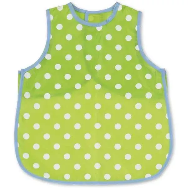 Polka dot, Latzschürze, Grün, Sommerschnitt, Kunststoffkanten