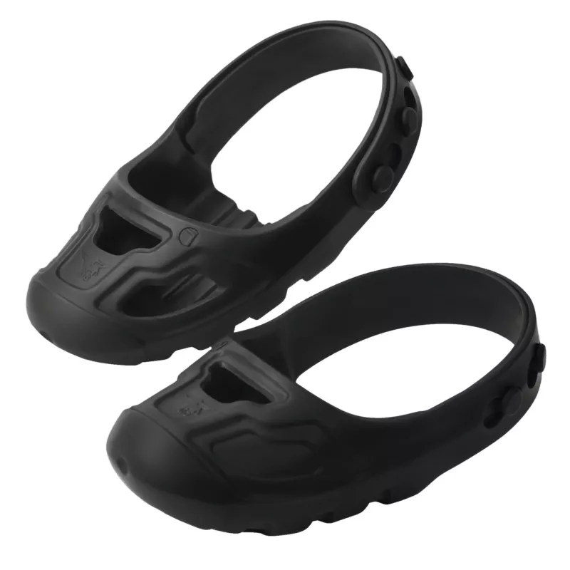 Schuhhüllen, Sandalen, Schwarz, Gummi, Klettverschluss