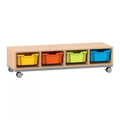 Kallax-Boxen, Aufbewahrungsboxen, Wandregal, Rollbar, Holzmöbel