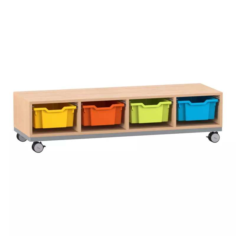 Kallax-Boxen, Aufbewahrungsboxen, Wandregal, Rollbar, Holzmöbel