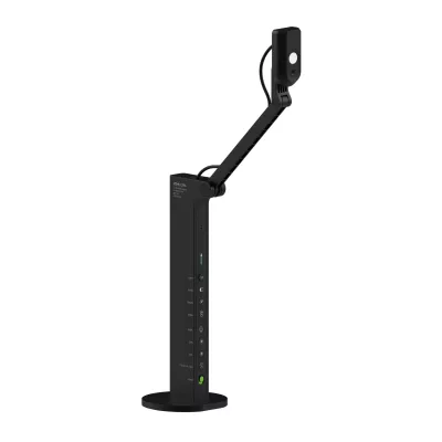 Router, Netzwerk, Schwarz, Tischhalterung, LED-Anzeigen