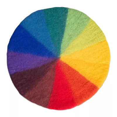 farbenpaddel, regenbogenfarben, kissen, rund, textur