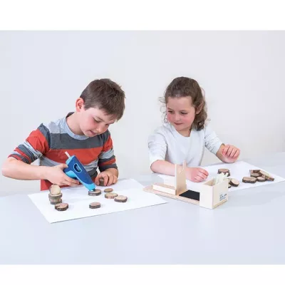 Holzspielzeug, Puzzleteile, Holzstapeln, Kinder, Spielwerkzeug