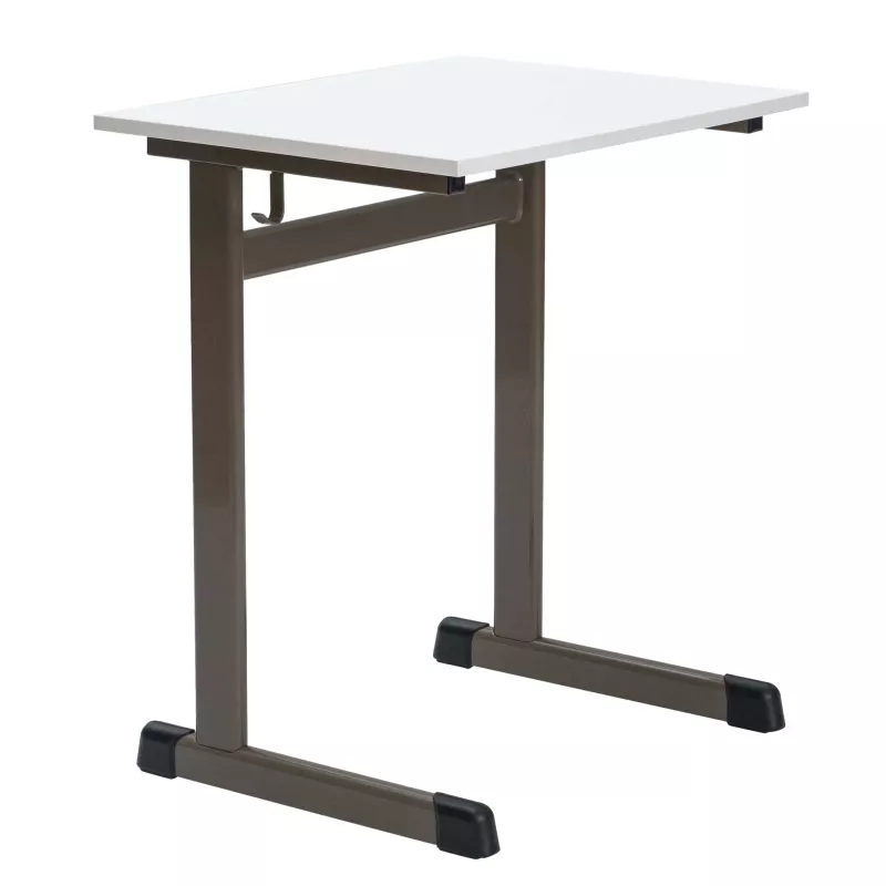 Schreibtisch, Stehpult, Klapptisch, Metallrahmen, weiße Platte