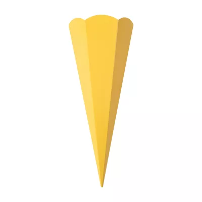 Eistüten, Papierbehälter, Gelb, Waffelshape, Einweg