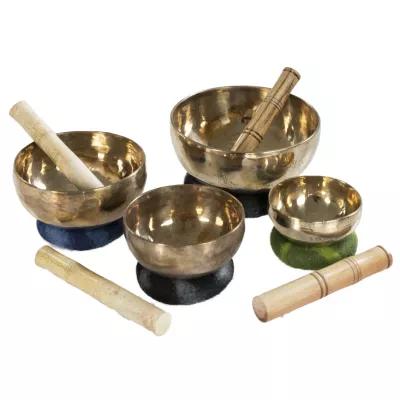 Messing-Schalen, Steinmörser, Holzstößel, Metall-Schalen, kupferfarbig