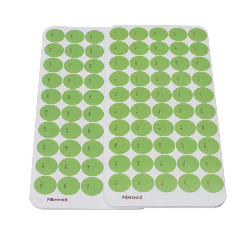 Post-it, runde Aufkleber, grüne Punkte, Klebeetiketten, Etiketten