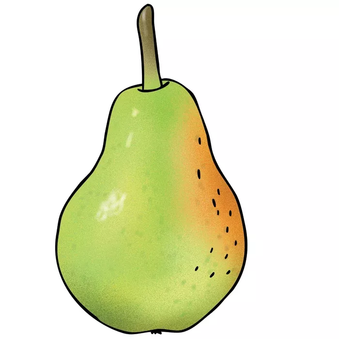 Birne, Obst, Frucht, Grün, Birnenform