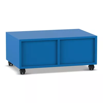 Schubladenschrank, Blauer Schrank, Rollschrank, Mobiliar, Wagen mit Rollen