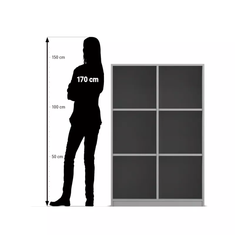Wardrobe, Schrank, Vier-türig, dunkelgrau, Garderobe