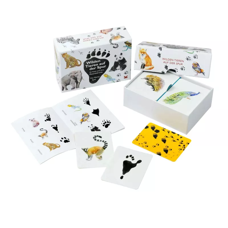 Tierstempel, Tier-Memo, Stempelkarte, Tierabdruck, Paw-Prints