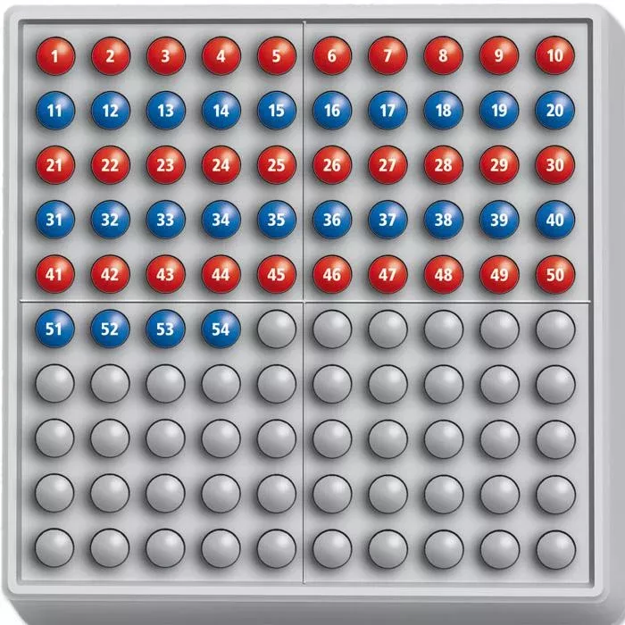 Mühlespiel, Elektronisches Spielboard, Geduldsspiel, Nr. 1-50 Punkte, blaue rote Spielkugeln