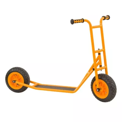 Tretroller, Scooter, Drei Räder, Gummireifen, Orange