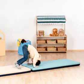 Schlaf- & Tobematte, Kunstleder Puna/Stoff
