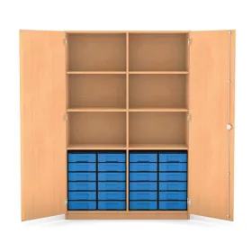 Klassenschrank XL - 24 flache Boxen