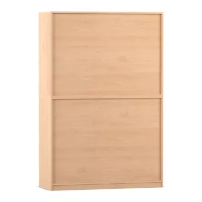 Holzschrank, Schrank, Regal, Zweikopfelschrank, Naturholz