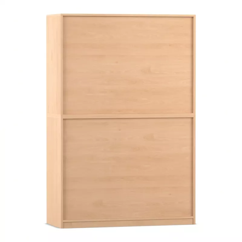 Holzschrank, Schrank, Regal, Zweikopfelschrank, Naturholz
