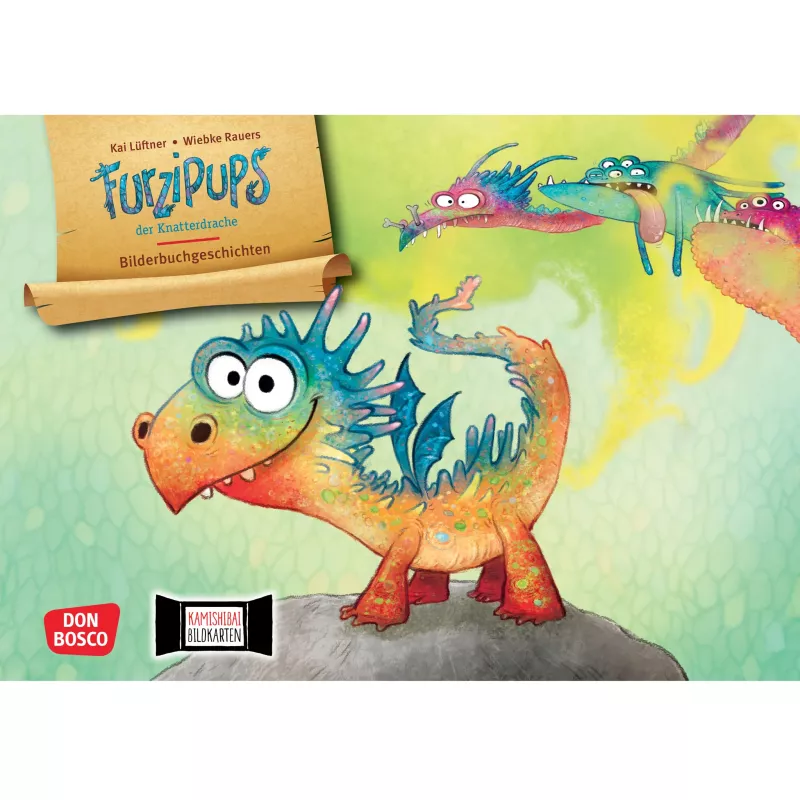 Drachen, Kinderbuch, Bilderbuch, Bunter Drache, Klemmdrache