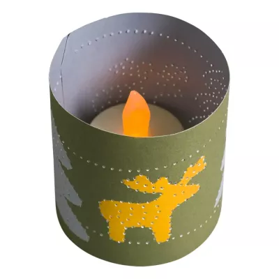 Kerze, LED-Kerze, Laterne, Dekokerze, TierMotiv