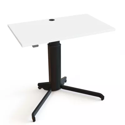 Stehschreibtisch, Tischplatte, Verstellbarer Tisch, Rollbasis, Schreibtischbein
