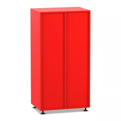 Schrank, Roter Schrank, Einlegeboden, Schuhschrank?, Minimalistisch