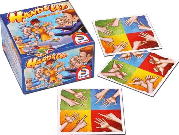 Handspiel, kooperatives Spiel, Farbblöcke, Kartenspiel, Mehrspieler