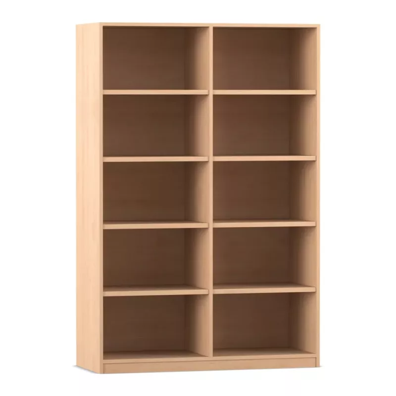 Regal, Bücherregal, Holzregal, Regal mit Fächern, Stauraum