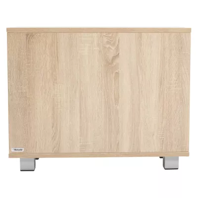 Holzkiste, Nachttisch, Nachtkommode, Holzoptik, Metallbeine