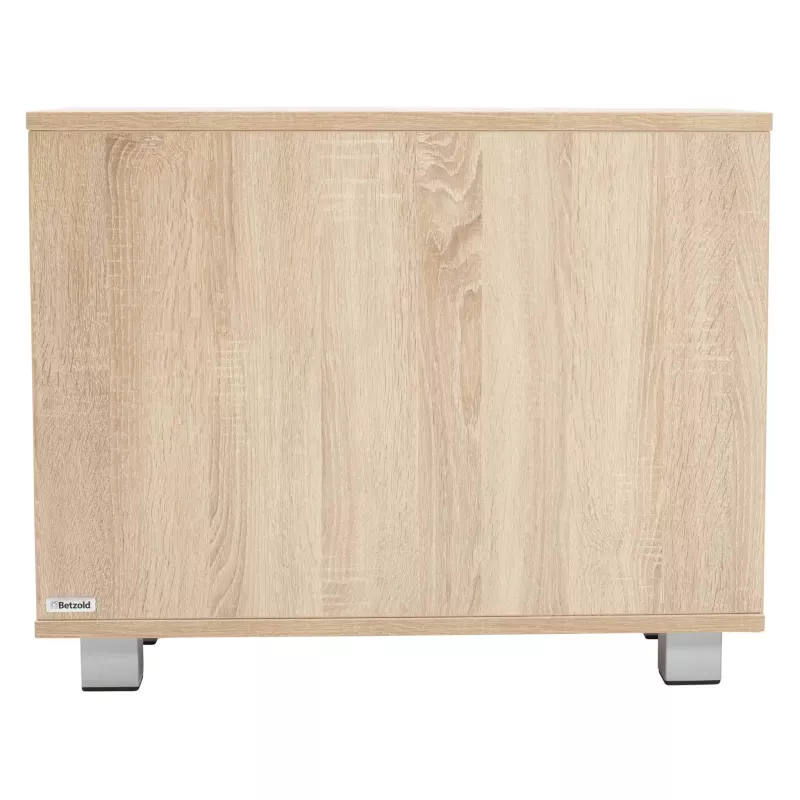 Holzkiste, Nachttisch, Nachtkommode, Holzoptik, Metallbeine