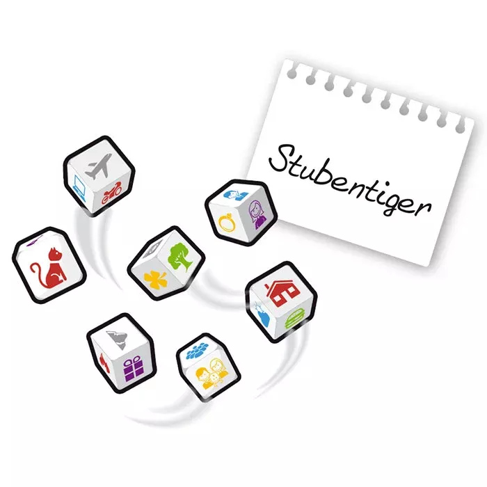 würfel, würfelspiel, katze, notiz, sticker