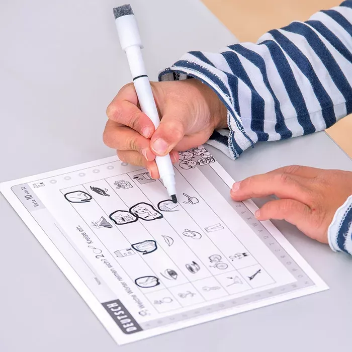 Zeichenspiel, Lernheft, Stift, Marker, Ausmalbild