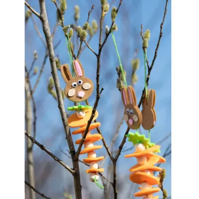 Osterdeko, Hase, Filz, Girlande, Kette