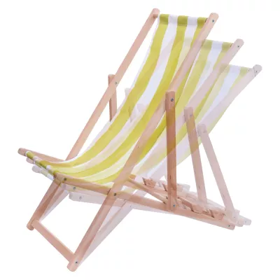 Klappstuhl, Strandstuhl, Holzgestell, Gestell aus Holz, Stuhl mit Stoffseil