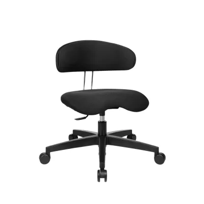 Bürostuhl, Schreibtischstuhl, schwarz, Rückenlehne, rollen